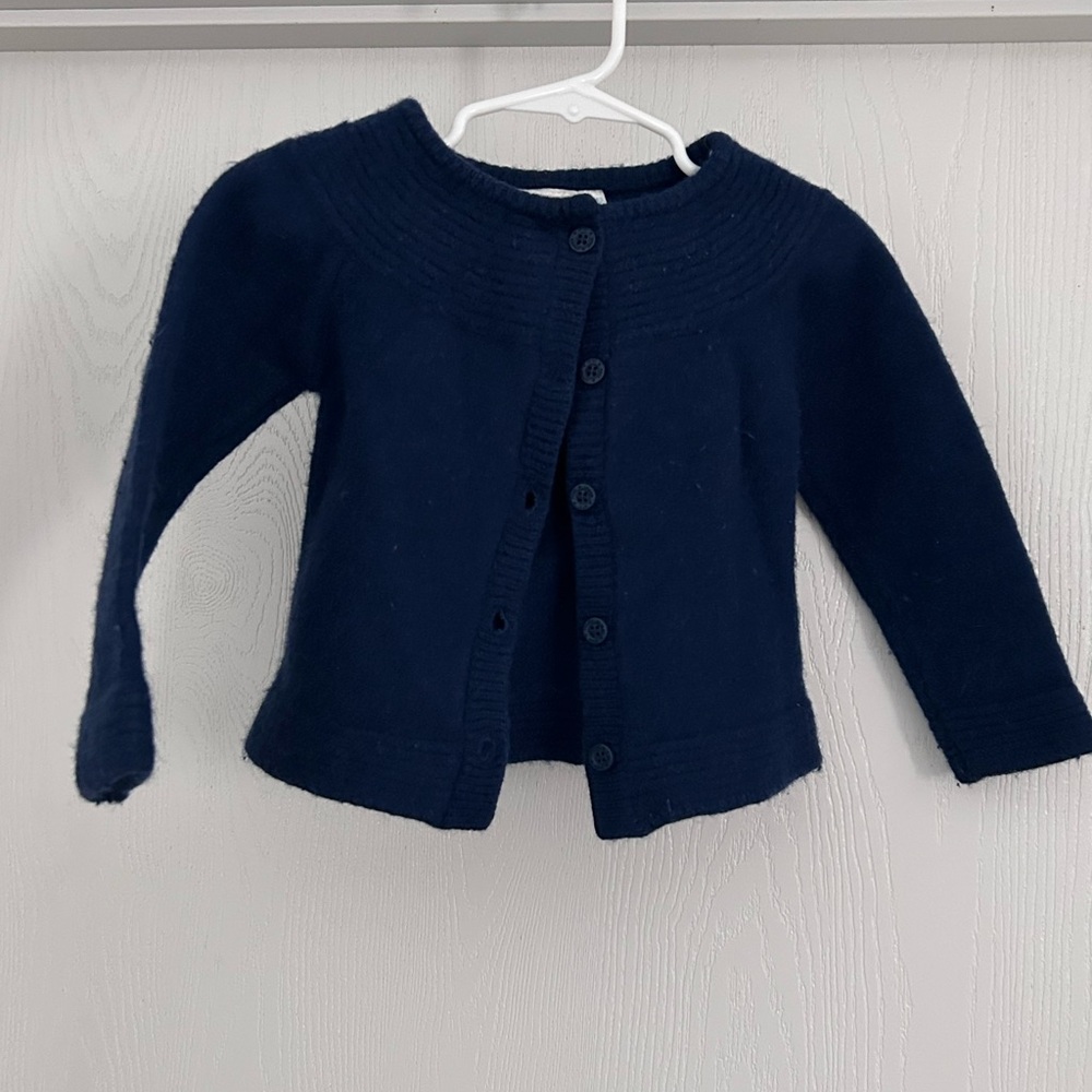 JoJo Maman | Bebe Dark Blue Kids Cardigan | Size 3-4 yrs